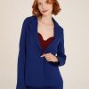 Donna Futur3 | Giacca Slim Fit In Punto Milano Blu