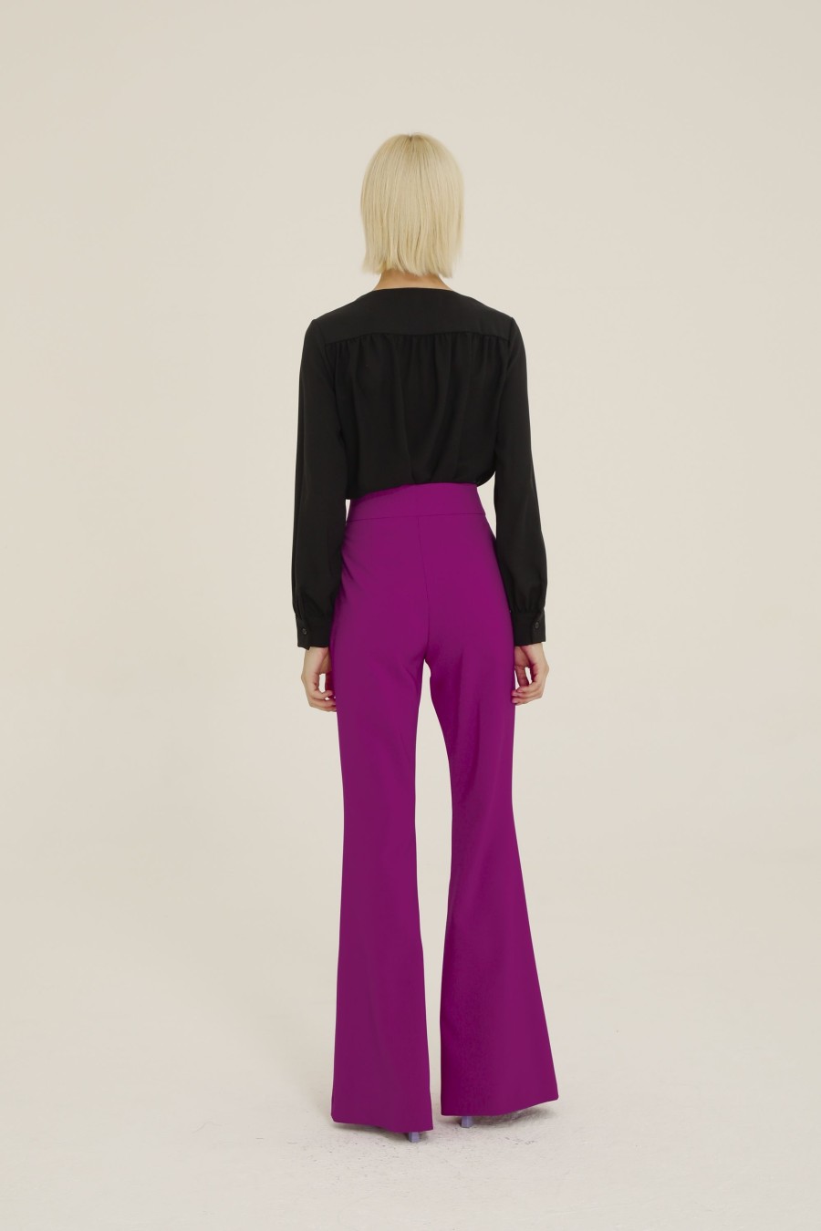 Donna Futur3 | Pantalone A Zampa Magenta