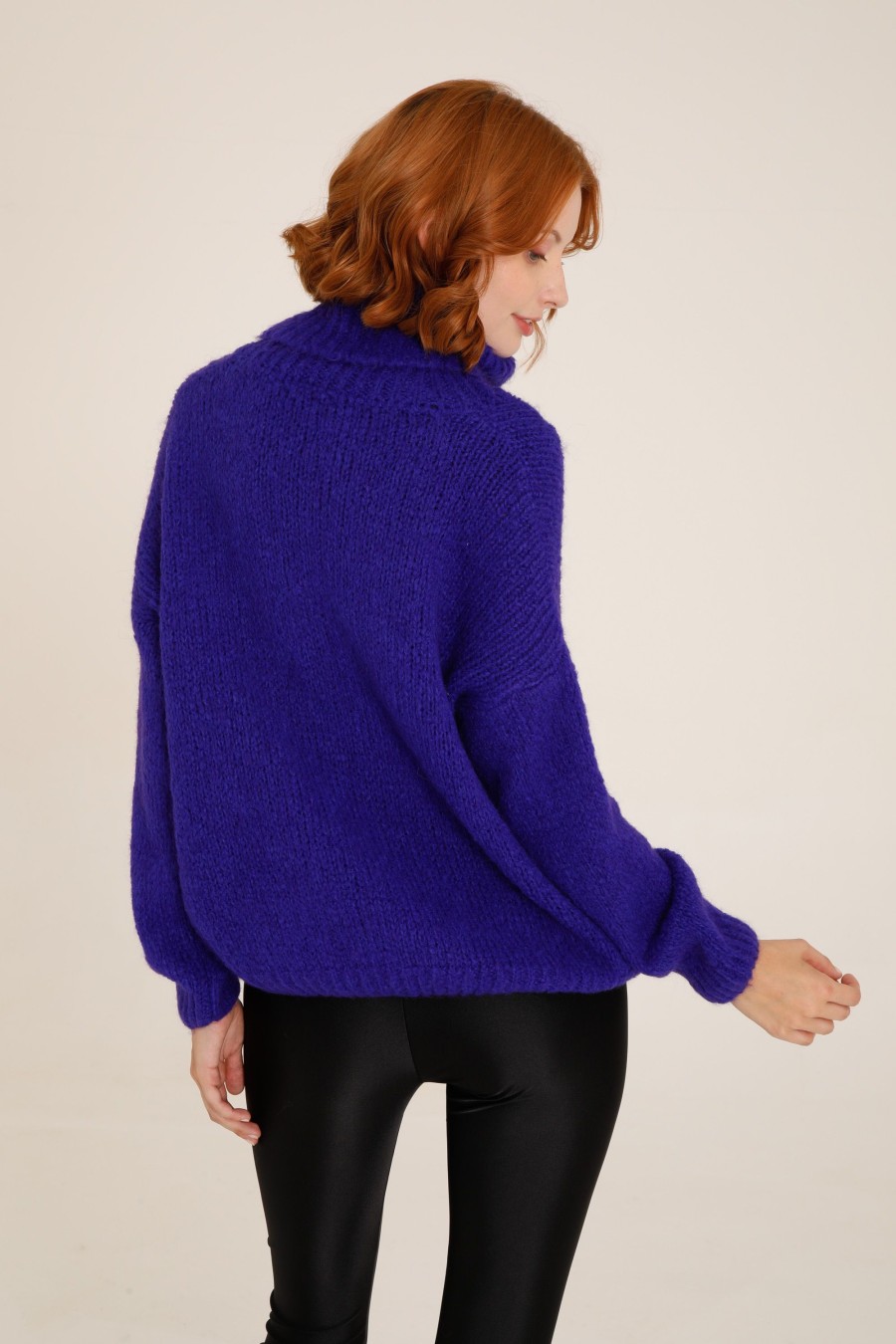 Donna Futur3 | Maglia Mohair Dolcevita Viola