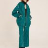 Donna Futur3 | Bomber Oversize In Ecopelle Verde