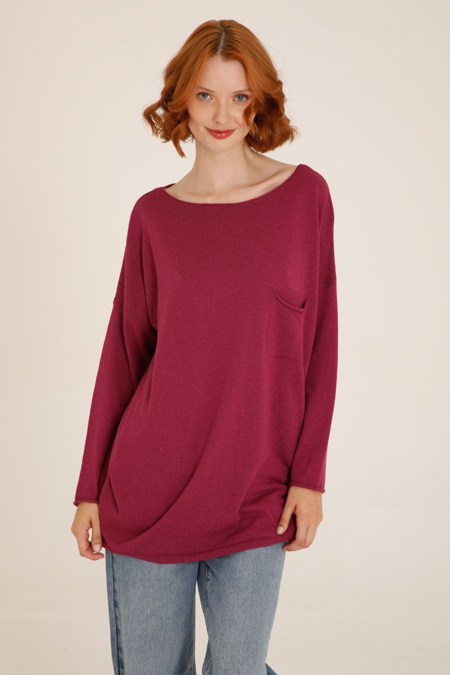 Donna Futur3 | Maglia Con Taschino Magenta