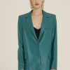 Donna Futur3 | Blazer Oversize In Ecopelle Verde