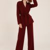 Donna Futur3 | Pantaloni Dritti Con Elastico In Vita Bordeaux